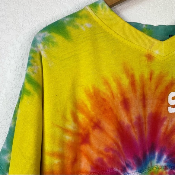 San Diego California Tie Dye Spell Out T-Shirt - Picture 3 of 8
